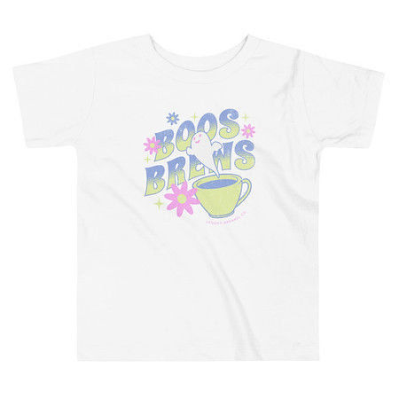 [ID: 306-G254] Boos + Brews - Halloween Toddler Staple Tee
