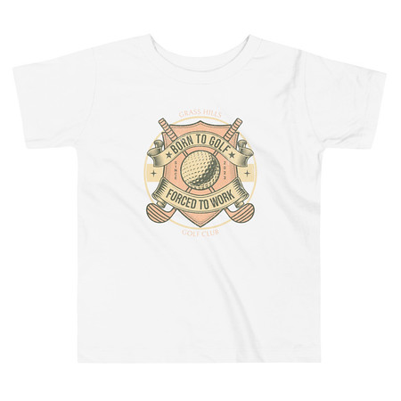 [ID: 306-G266] Born To Golf Toddler Staple Tee