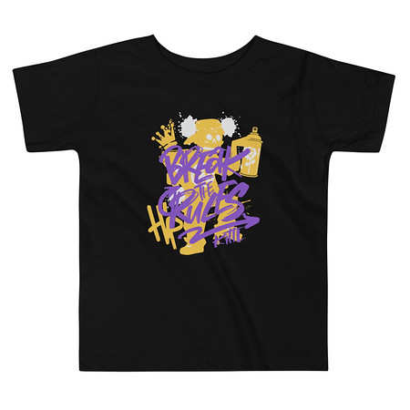 [ID: 306-G282] Break the Rules Graffiti - Spray Paint Toddler Staple Tee
