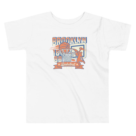 [ID: 306-G290] Brooklyn Basketball Team - Athletic Sports Toddler Staple Tee