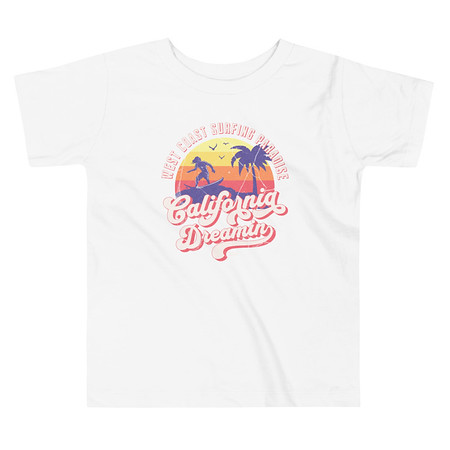 [ID: 306-G316] California Dreamin - Beach & Surf Toddler Staple Tee