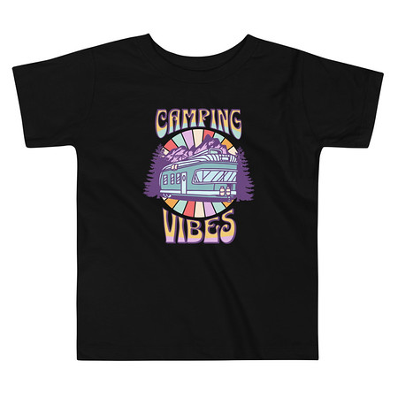[ID: 306-G327] Camping Vibes Toddler Staple Tee