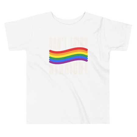 [ID: 306-G329] Can't Think Straight Toddler Staple Tee