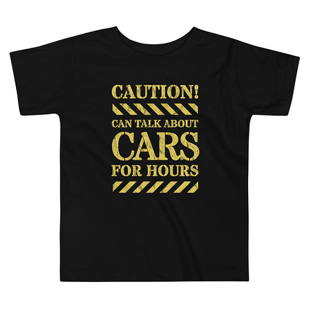 [ID: 306-G351] Caution Signs - Yellow Traffic Sign Toddler Staple Tee