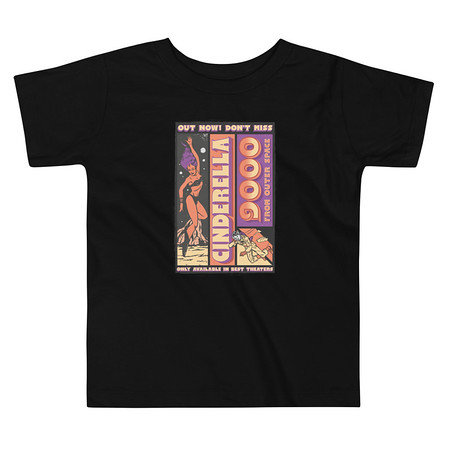 [ID: 306-G378] Cinderella 9000 - Retro Astronaut Toddler Staple Tee