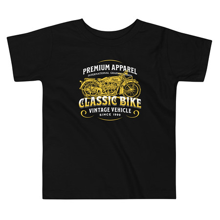[ID: 306-G380] Classic Bike Toddler Staple Tee
