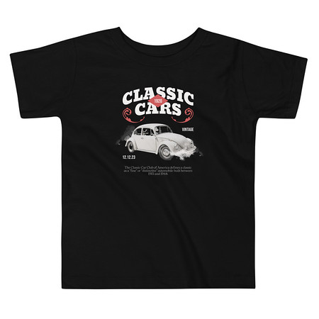 [ID: 306-G382] Classic Cars Toddler Staple Tee
