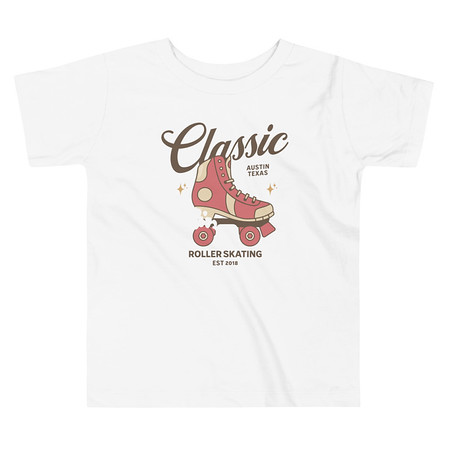 [ID: 306-G384] Classic Roller Skating - Sports Apparel Toddler Staple Tee