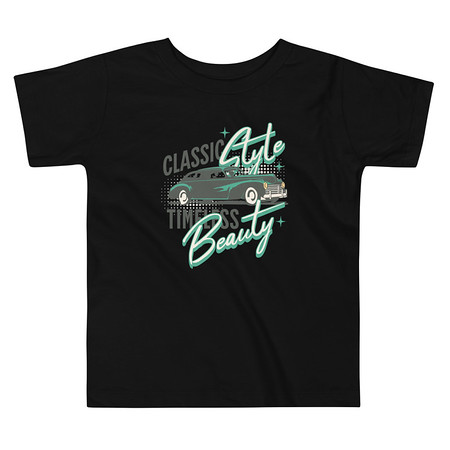 [ID: 306-G386] Classic Style Timeless Beauty Toddler Staple Tee