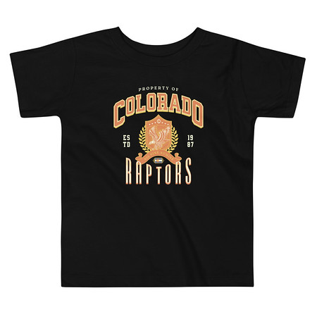 [ID: 306-G407] Colorado Raptors - Rugby Sports Team Toddler Staple Tee