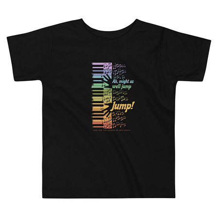 [ID: 306-G410] Colorful Retro Keyboard Toddler Staple Tee