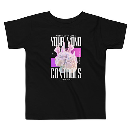 [ID: 306-G414] Control your Mind Toddler Staple Tee