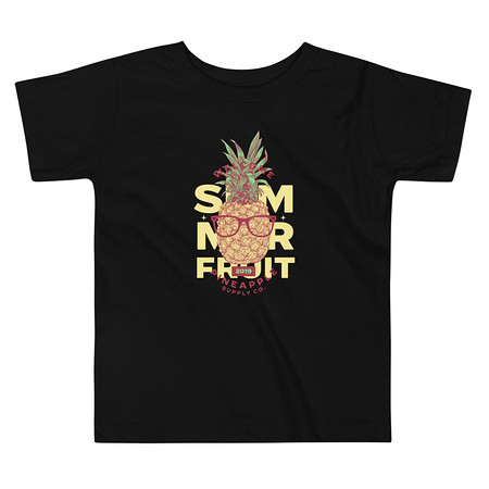 [ID: 306-G417] Cool Pineapple - Tropical Fruit Toddler Staple Tee