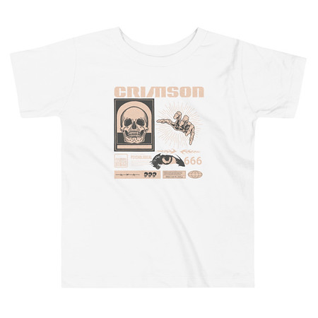 [ID: 306-G438] Crimson Toddler Staple Tee