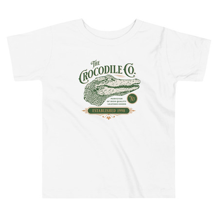 [ID: 306-G439] Crocodile Co. - Wild Animal Toddler Staple Tee