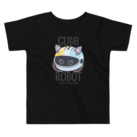 [ID: 306-G451] Cute Cat - AI Toddler Staple Tee