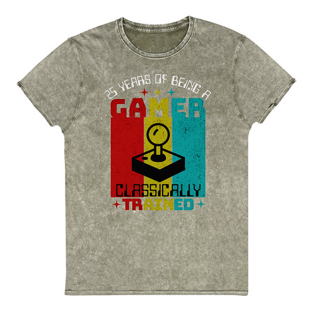 [ID: 462-G5] 25 Years of Being A Gamer Unisex Denim T-Shirt