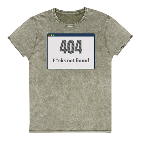 [ID: 462-G7] 404 Unisex Denim T-Shirt