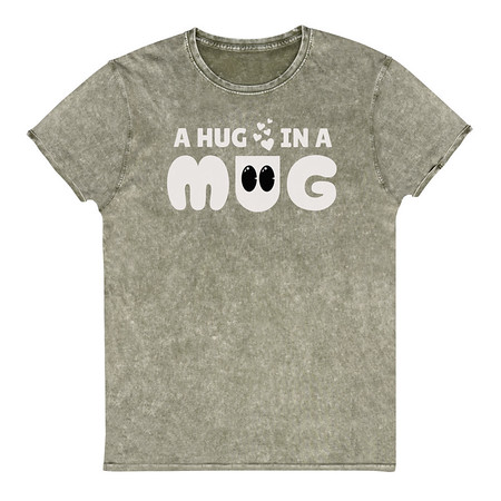 [ID: 462-G17] A Hug in a Mug - Funny Cartoon Unisex Denim T-Shirt