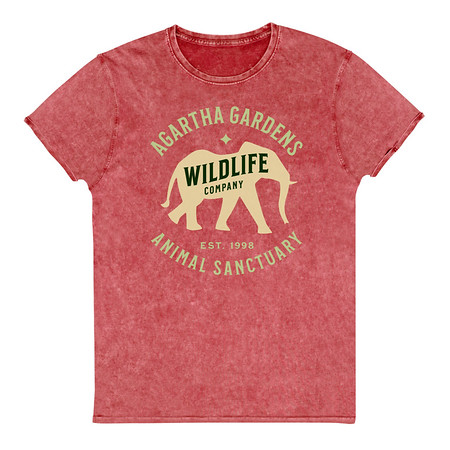 [ID: 462-G33] Agartha Gardens Wildlife - Animal Sanctuary Unisex Denim T-Shirt