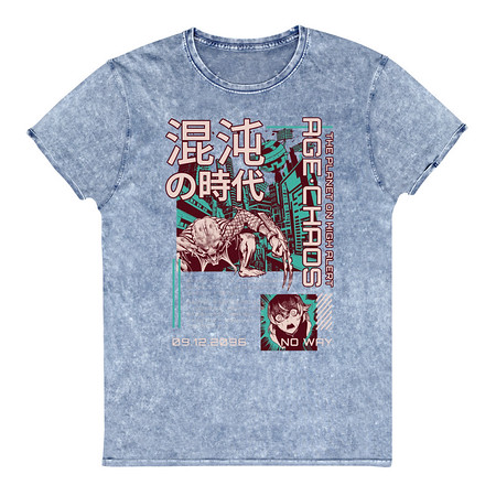 [ID: 462-G34] Age of Chaos - Japanese Anime Unisex Denim T-Shirt