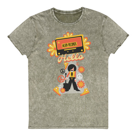 [ID: 462-G39] Alien Records  Unisex Denim T-Shirt