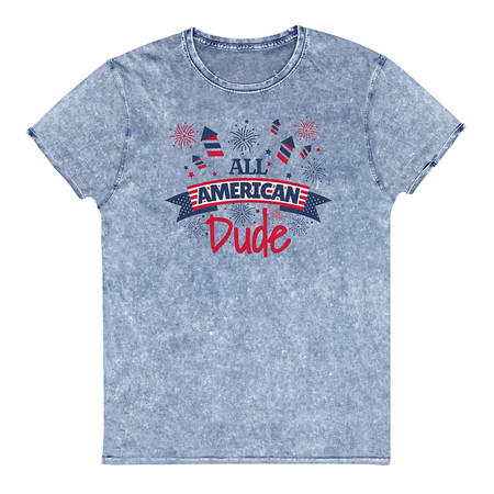 [ID: 462-G42] All American Unisex Denim T-Shirt
