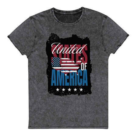[ID: 462-G59] America (3) Unisex Denim T-Shirt