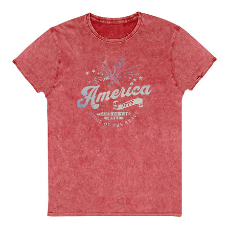 [ID: 462-G61] America 1776 Unisex Denim T-Shirt
