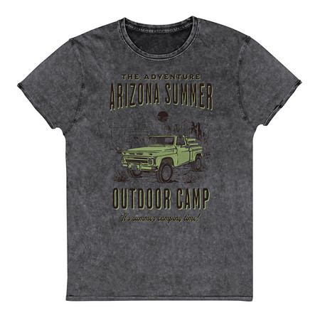 [ID: 462-G100] Arizona Outdoor Camp - Classic Truck Unisex Denim T-Shirt