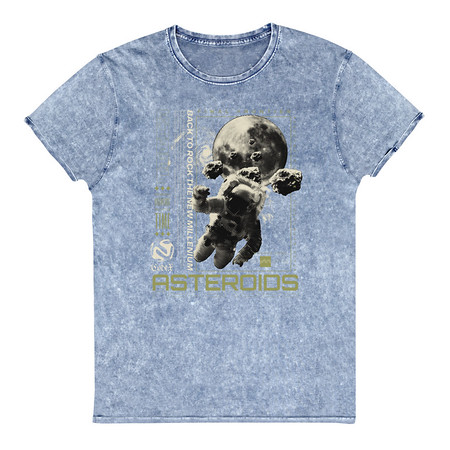 [ID: 462-G106] Asteroids Unisex Denim T-Shirt
