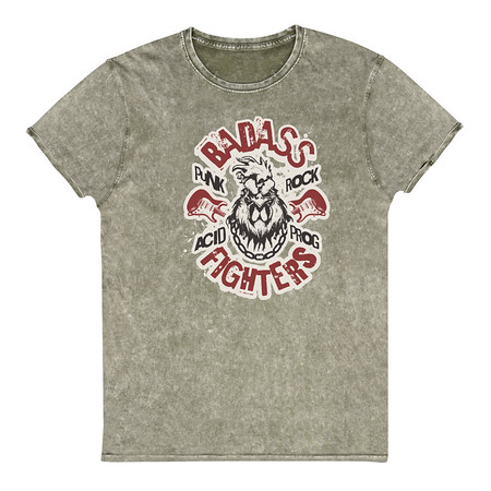 [ID: 462-G130] Badass Fighters Unisex Denim T-Shirt