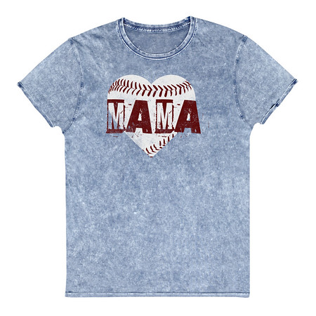 [ID: 462-G142] Baseball MAMA Unisex Denim T-Shirt