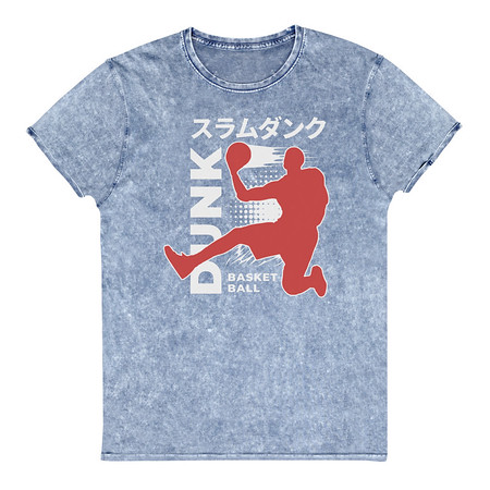 [ID: 462-G147] Basketball Dunk Unisex Denim T-Shirt