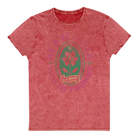 [ID: 462-G152] Be A Flower  Unisex Denim T-Shirt