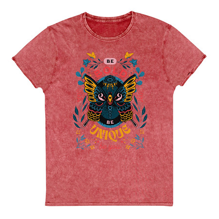 [ID: 462-G154] Be Bold Be Unique Unisex Denim T-Shirt