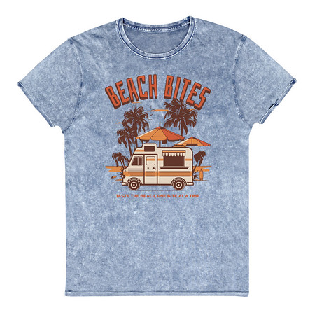 [ID: 462-G162] Beach Bites Unisex Denim T-Shirt
