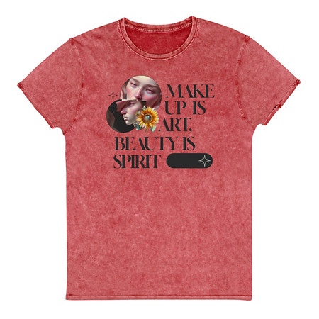 [ID: 462-G174] Beauty is Spirit Unisex Denim T-Shirt