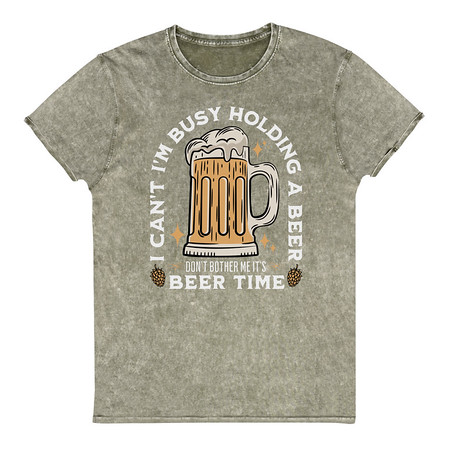 [ID: 462-G176] Beer Time - Father's Day Unisex Denim T-Shirt