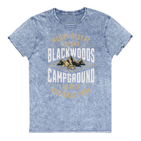 [ID: 462-G233] Blackwoods Campground - Mountain Adventure Unisex Denim T-Shirt