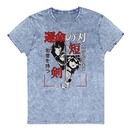 [ID: 462-G234] Blades of Fate - Japanese Manga Anime Unisex Denim T-Shirt