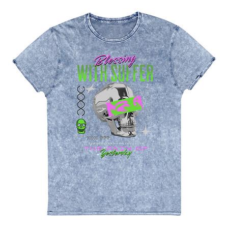 [ID: 462-G235] Blessing With Suffer Unisex Denim T-Shirt