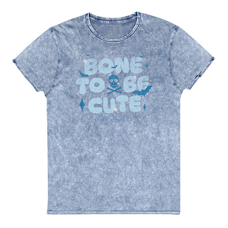 [ID: 462-G250] Bone To Be Cute - Halloween Unisex Denim T-Shirt
