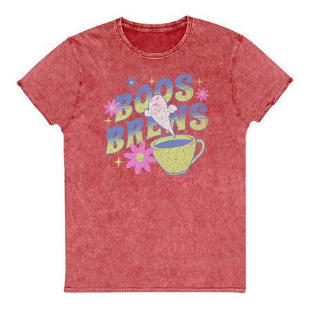 [ID: 462-G254] Boos + Brews - Halloween Unisex Denim T-Shirt
