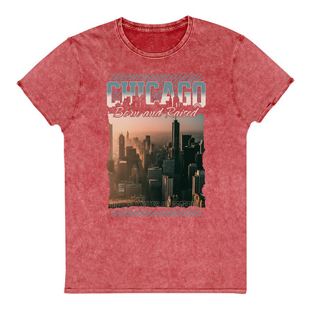 [ID: 462-G257] Born and Raised Unisex Denim T-Shirt