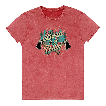 [ID: 462-G262] Born to be Wild (2) Unisex Denim T-Shirt