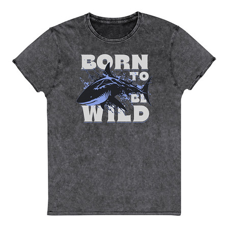 [ID: 462-G264] BORN TO BE WILD Unisex Denim T-Shirt