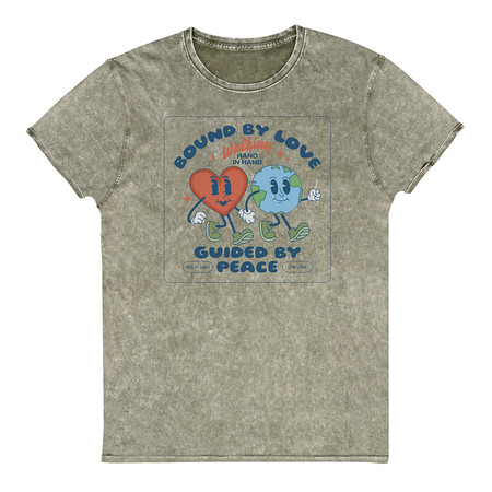 [ID: 462-G272] BOUND BY LOVE Unisex Denim T-Shirt