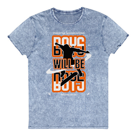 [ID: 462-G279] Boys will be boys Unisex Denim T-Shirt
