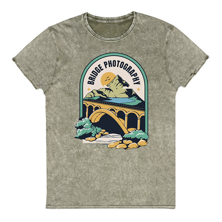 [ID: 462-G285] Bridge Photography - Scenic Unisex Denim T-Shirt